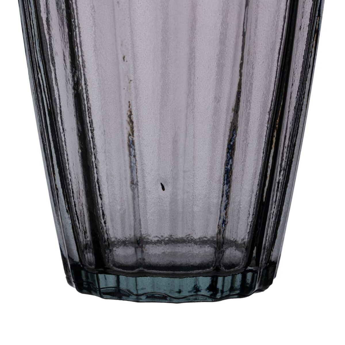 Vase Grå genbrugsglas 12 x 12 x 29 cm